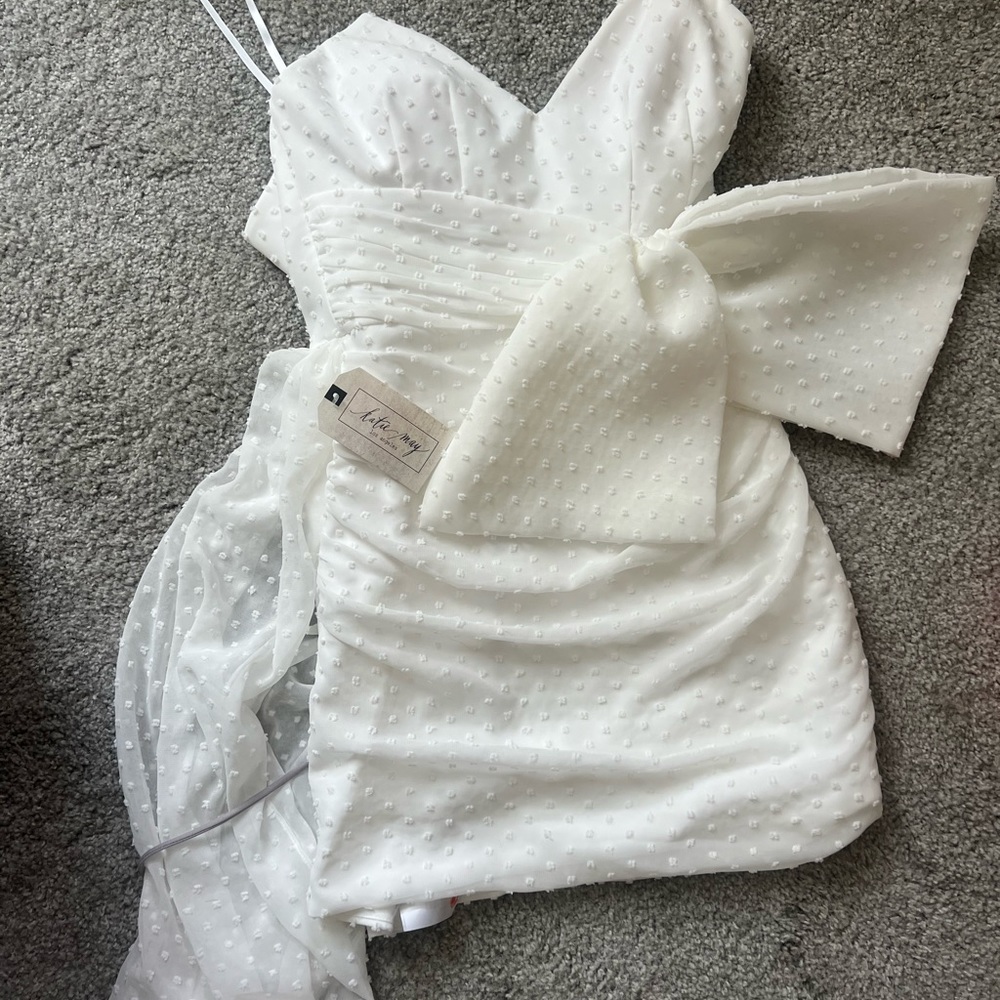 EDEN ROCK DRESS IN IVORY - Picture 2 of 4